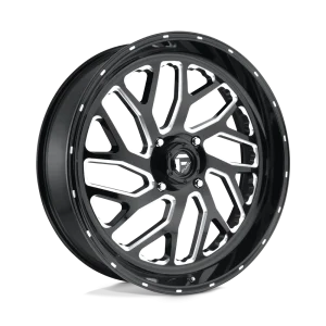 Fuel UTV – D581 TRITON – Black – 24″x7″ 13mm – Summer Wheels – D5812470A644